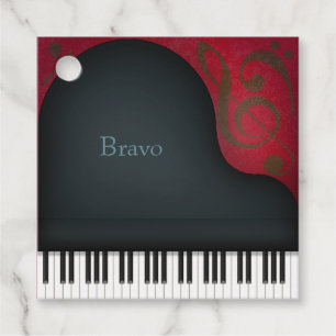 Etiquetas Para Lembrancinhas Personalização de Ocasião de Música Elegante de Pi