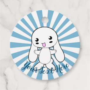 Etiquetas Para Lembrancinhas Personalizado de Hug do Coelhinho Kawaii