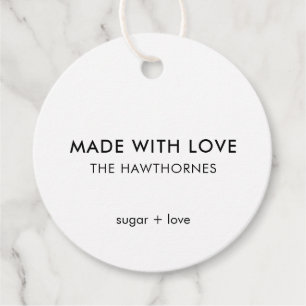 Etiquetas Para Lembrancinhas Personalizado Moderno Minimalista Feito Com Amor
