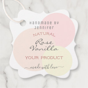 Etiquetas Para Lembrancinhas Personalizar Cores de Pastel Bonito de Texto Intei