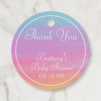 Etiquetas Para Lembrancinhas Personalizar Nome, Data, Evento Arco-Íris Obrigado