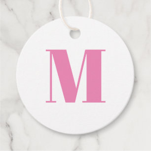 Etiquetas Para Lembrancinhas Personalizar presente branco cor-de-rosa inicial d