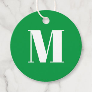 Etiquetas Para Lembrancinhas Personalizar presente branco verde inicial do mono