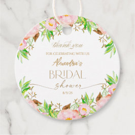 Etiquetas Para Lembrancinhas Personalize Flores para Chá de Noiva Obrigado