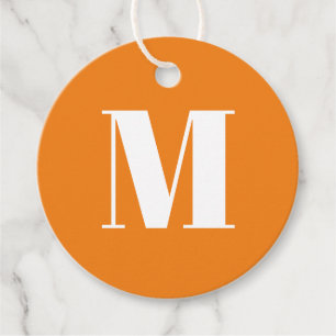 Etiquetas Para Lembrancinhas Personalize o monograma inicial de presente branco