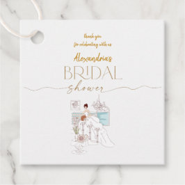Etiquetas Para Lembrancinhas Personalize o Vestido de Chá de Noiva Obrigado