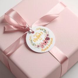 Etiquetas Para Lembrancinhas Personalized Happy Mother’s Day Floral Favor Tag