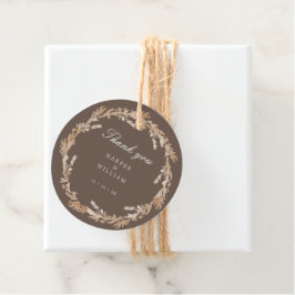 Etiquetas Para Lembrancinhas Pêssego aquarela/beigre castanho-roxa, casamento f