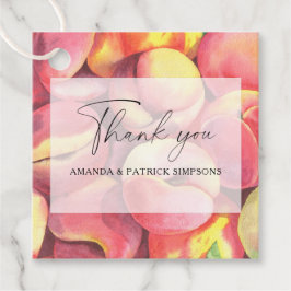 Etiquetas Para Lembrancinhas Pêssegos - Obrigado A Casar