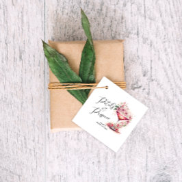 Etiquetas Para Lembrancinhas Pétalas e Prosecco Festa de Noivado Obrigado