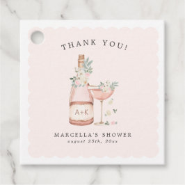 Etiquetas Para Lembrancinhas Pétalas & Prosecco Chá de Noiva Despedida de Solte