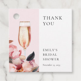 Etiquetas Para Lembrancinhas Pétalas & Prosecco Churrasco Floral de Noiva