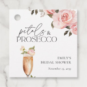 Etiquetas Para Lembrancinhas Pétalas & Prosecco Churrasco Floral de Noiva