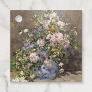 Etiquetas Para Lembrancinhas Pierre-Auguste Renoir Buquê de Primavera