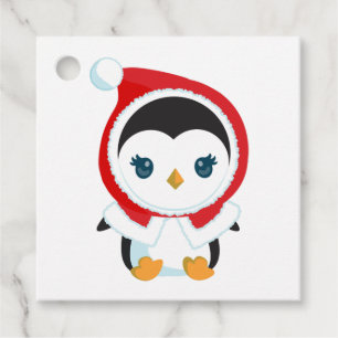 Etiquetas Para Lembrancinhas Pinguim de Natal bonito