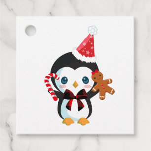Etiquetas Para Lembrancinhas Pinguim de Natal bonito