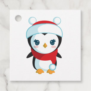 Etiquetas Para Lembrancinhas Pinguim de Natal Fofo