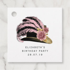 Etiquetas Para Lembrancinhas Pink e Gold Steampunk