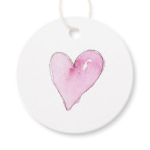 Pink Heart Pattern Watercolor Sweet Love Eterno