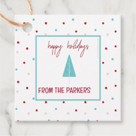 Etiquetas Para Lembrancinhas Pink Holiday Favor Tags