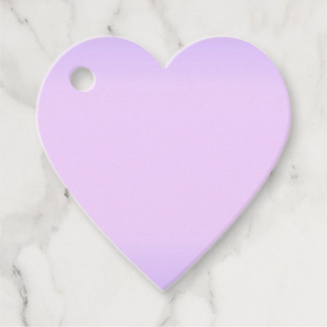 Etiquetas Para Lembrancinhas Pink Lavender Heart (Frente)