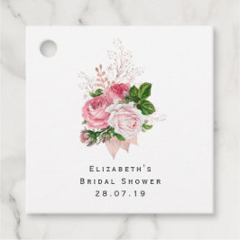 Etiquetas Para Lembrancinhas Pink Vintage Chic Floral e Damask
