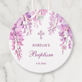 Etiquetas Para Lembrancinhas Pink Wisteria Baptism