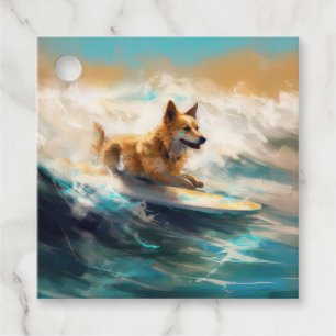 Etiquetas Para Lembrancinhas Pintura de Navegação em Praia do Lapphund, Finland