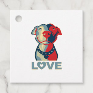 Etiquetas Para Lembrancinhas Pitbull - AMOR