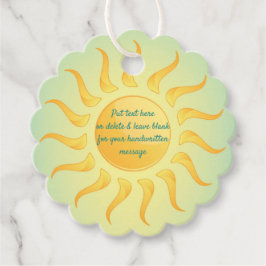Etiquetas Para Lembrancinhas Placa de Design Sunny Sunshine