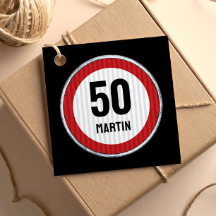 Etiquetas Para Lembrancinhas Placa de velocidade de 50 anos de idade