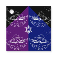 Placas de papel para automóveis e árvores