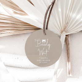 Etiquetas Para Lembrancinhas Podemos Esperar Chá de fraldas Moderno e Minimalis