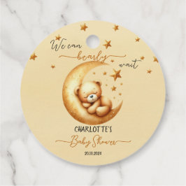 Etiquetas Para Lembrancinhas Podemos Esperar Um Chá de fraldas De Bebê Bonito