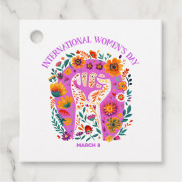 Etiquetas Para Lembrancinhas Poderoso Dia Internacional da Mulher, Fumaça Flora