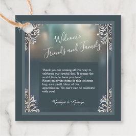 Etiquetas Para Lembrancinhas poeira azul deco ornamentado quadro