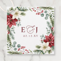 Poinsettias Pinhas Botânico Casamento de Natal 