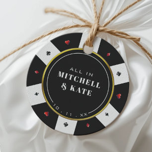 Etiquetas Para Lembrancinhas Poker Chip Wedding