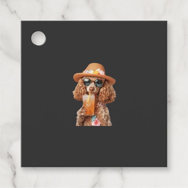 Etiquetas Para Lembrancinhas Poodle (Frente)