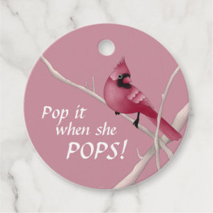 Etiquetas Para Lembrancinhas Pop Cardinal Rosa Quando Pop!