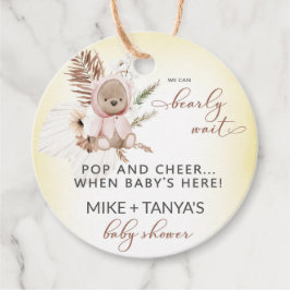 Etiquetas Para Lembrancinhas Pop e alegria, esperem o chá da menina do urso boh