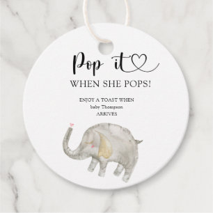 Etiquetas Para Lembrancinhas Pop elefante quando pop chá de fraldas