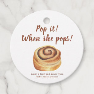 Etiquetas Para Lembrancinhas Pop quando ela pop! Chá de fraldas de pão de aquar