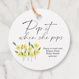 Etiquetas Para Lembrancinhas Pop quando ela pop elegantes Flores selvagens