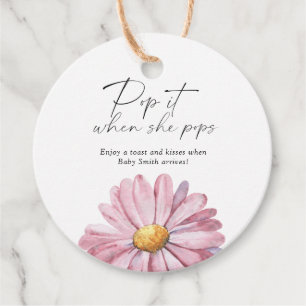 Etiquetas Para Lembrancinhas Pop quando ela pop elegantes Flores selvagens
