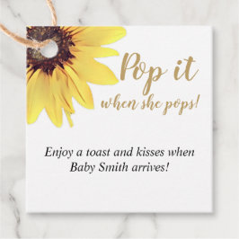 Etiquetas Para Lembrancinhas Pop quando ela Pop! Girassol pintado