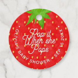 Etiquetas Para Lembrancinhas Pop Quando Ela Pop Morango