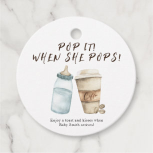 Etiquetas Para Lembrancinhas Pop quando ela pop! O bebê está a fazer chá de fra
