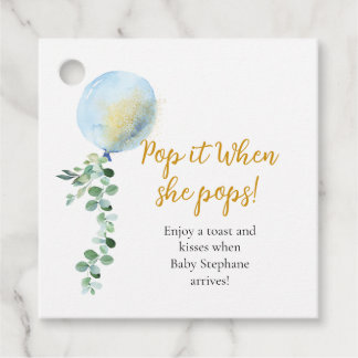 Etiquetas Para Lembrancinhas Pop quando pop o balão azul Eucalyptus