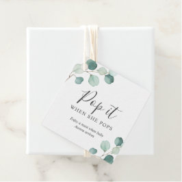 Etiquetas Para Lembrancinhas Pop Quando Pop O Chá de fraldas Eucalyptus